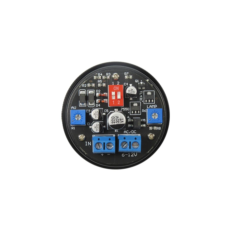 55mm Aluminium Alloy Vu Level Audio Meter With Driver Board LED Lamplight Connect The Power Amplifier Output