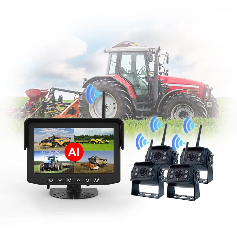 Myt MCY 24V Wireless Backup Truck Camera IR Night Vision 300m 984ft Range BSD Camera For Truck Bus Farm Construction Vehicle