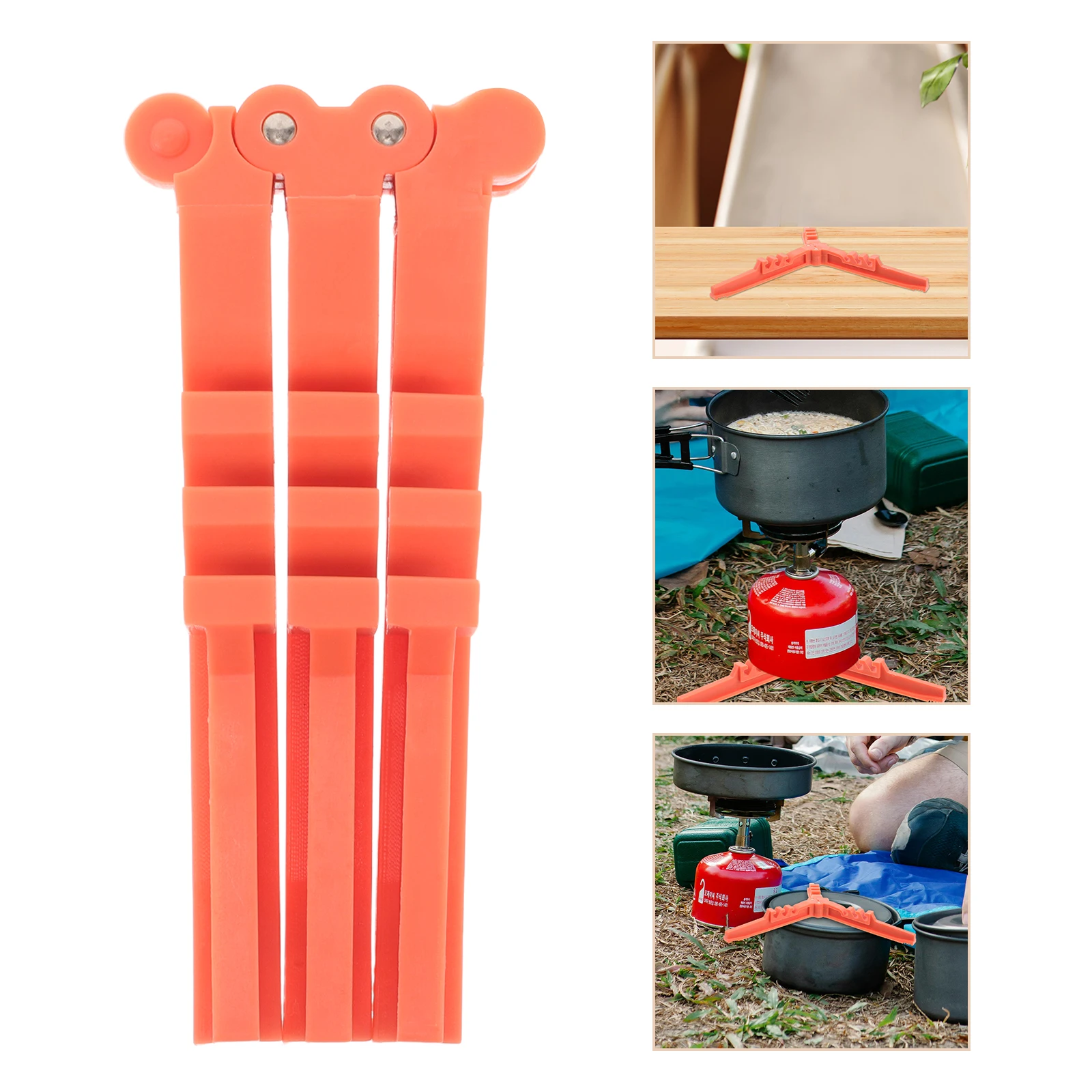 

Outdoor Stove Foldable Tripod Rack Nylon Plastic Canister Base Propane Holder Camping Portable Stable Stand BottleBracket Gas