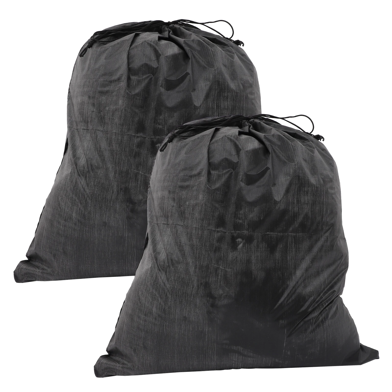 

2 Pcs Black Medium 46x58cm Snake Reptile Carrying Bag Anti-bite Corner Drawstring Portable Travel Pet Carrier Nylon Bags