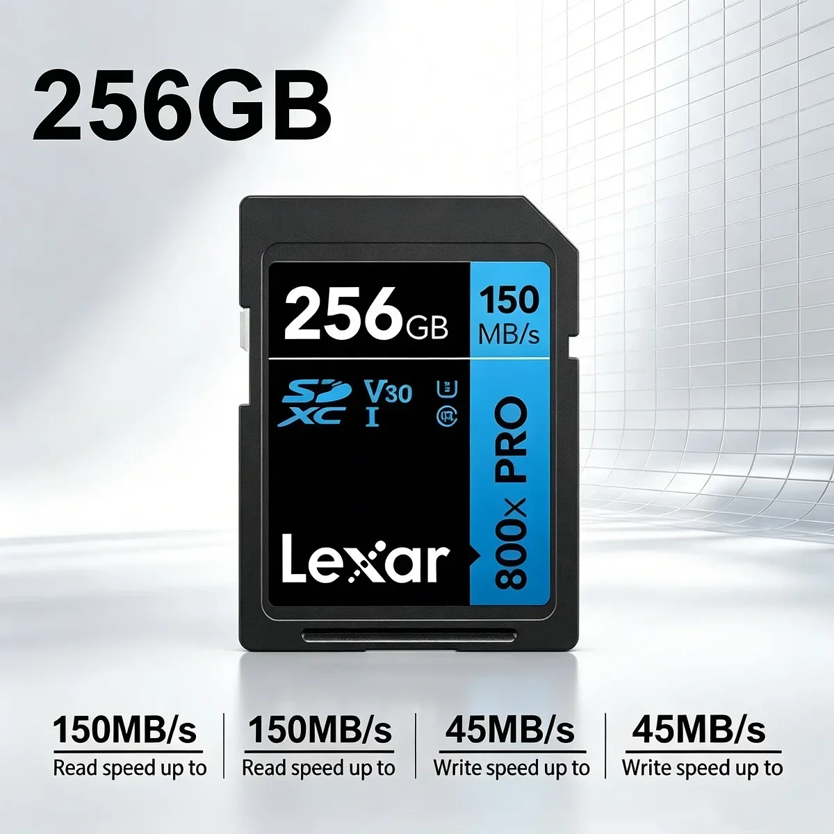 Lexar V30 SD Memory Card 150MB/s U1 High Speed Card For Digital Camera Camcorder Video Storage