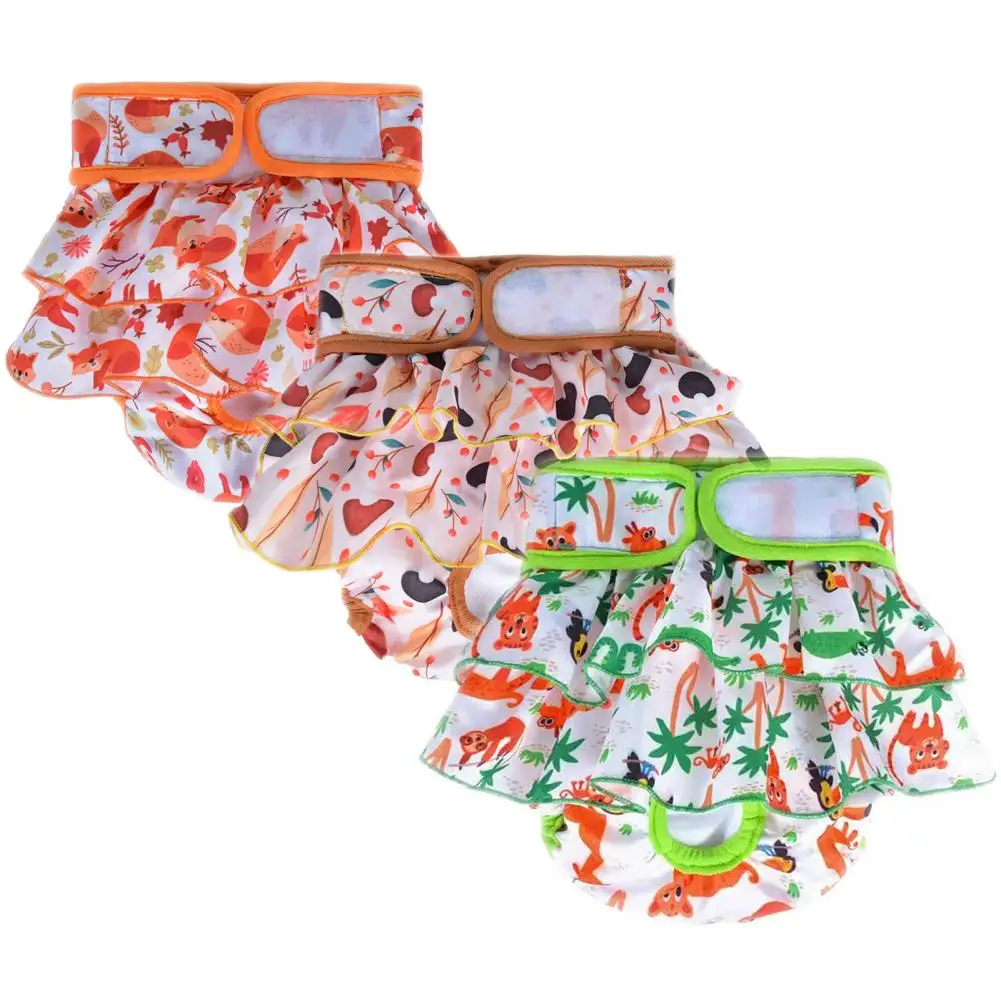 Dog Diapers Female，Washable ，Highly Absorbent，Puppy Sanitary Panties，Dog Diaper for Small Large Dogs Cats，Pet Supplies