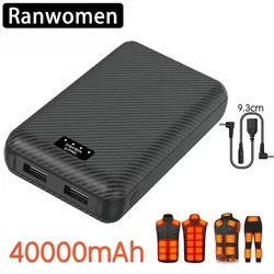 Powerbank 40000mAh DC Heating Portable Mobile Power Supply for Heating Vest Jacket Gloves Electric Heating Equipment Power Bank