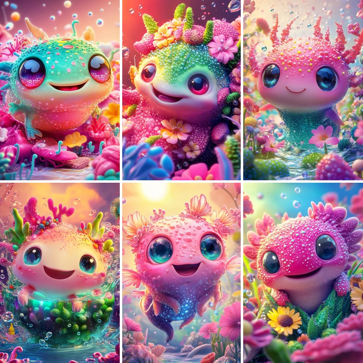 

Diamond Painting Sale Mexican Salamander Axolotl , Cute Pink Waterdragon Wall Art Diy Mosaic Embroidery Amphibian Nursery Art