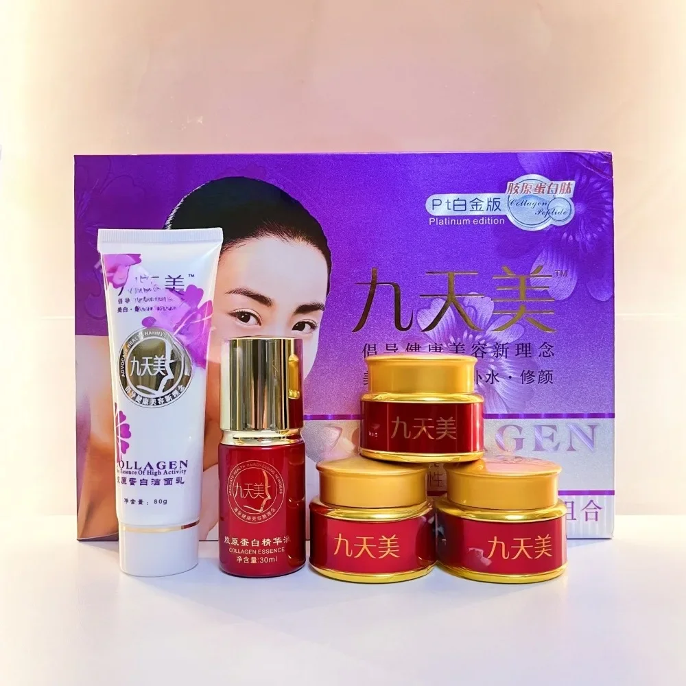 

Original Natural Collagen Beauty Skin Whitening 5 in1 Set Tender Magic Cream Freckle Speckle Moisturizing Cream Face Care Set