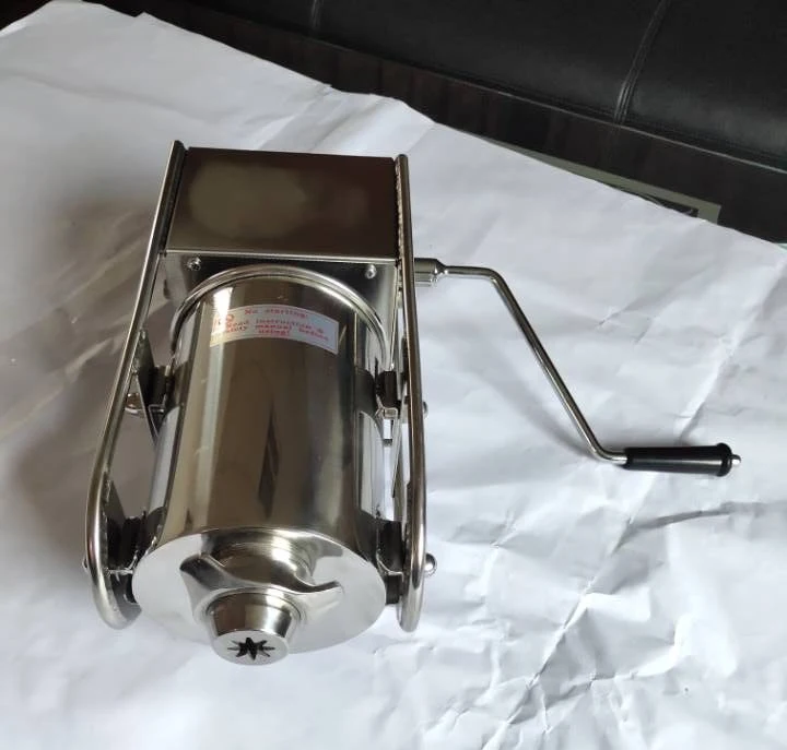 2L/3L Stainless Steel Manual Spain Donuts Churrera Churro Maker Frying Machine sausage stuffer Machine Filler With 4Pcs Nozzles