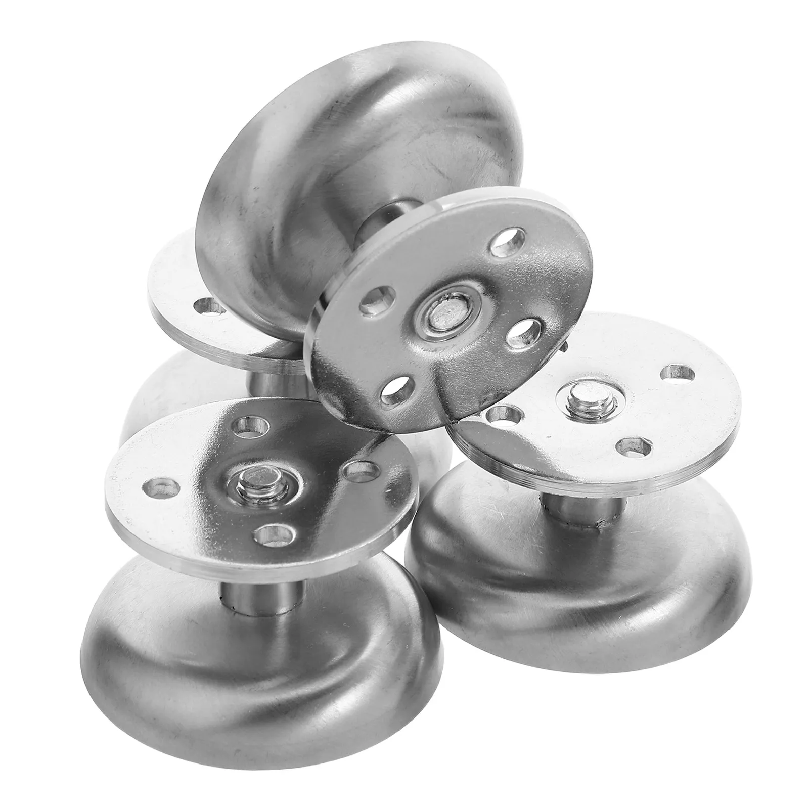 4Set Modern Stainless Steel Adjustable Furniture Legs for Beds Sofas Tables Cabinets Desks Coffee Tables Elevated Cleaning