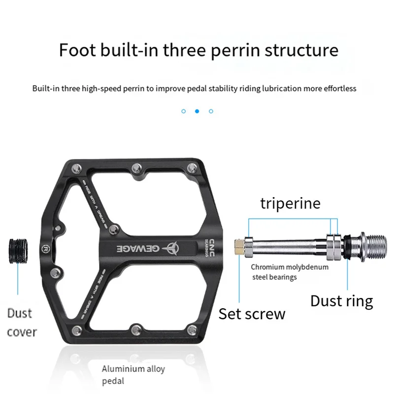 دواسات الدراجة من GEWAGE دواسات الدراجات الجبلية بدواسة الطريق للدراجات بدواسة خفيفة الوزن بدواسة Bmx بدواسات Red-X59A #6