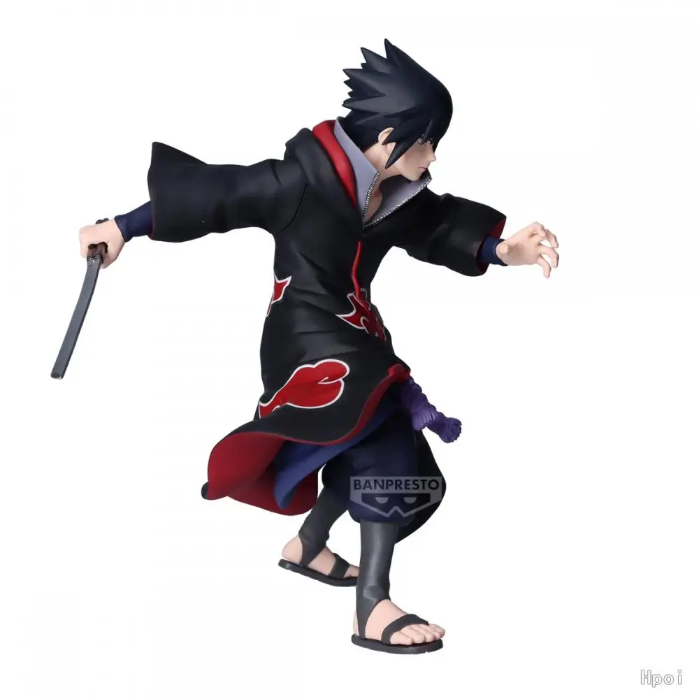 Bandai mainan Action Figure Anime, mainan Action Figure Anime NARUTO Shippuden vibrasi bintang Pembunuh Bee Uchiha Sasuke untuk anak laki-laki dan perempuan