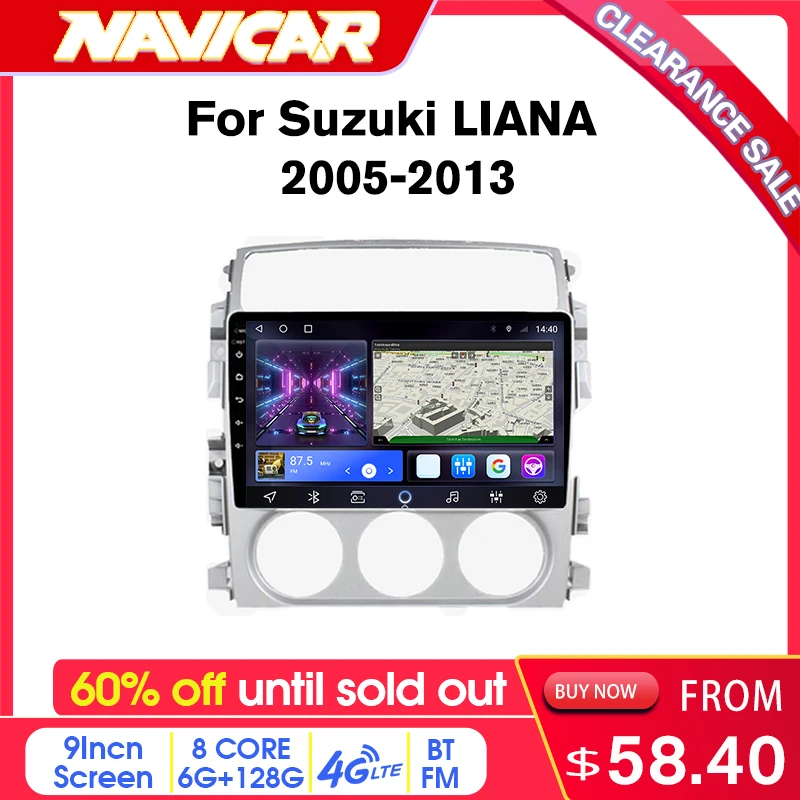 

off 2 Din Android10 Car Radio For Suzuki LIANA 2005-2013 Stereo Receiver Android Multimedia Player Carplay GPS Navigation
