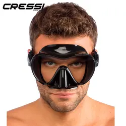 Cressi F1 Frameless Diving Mask for Adults - Low Volume, Single Lens with Tempered Glass, Ideal for Snorkeling & Scuba Swimming