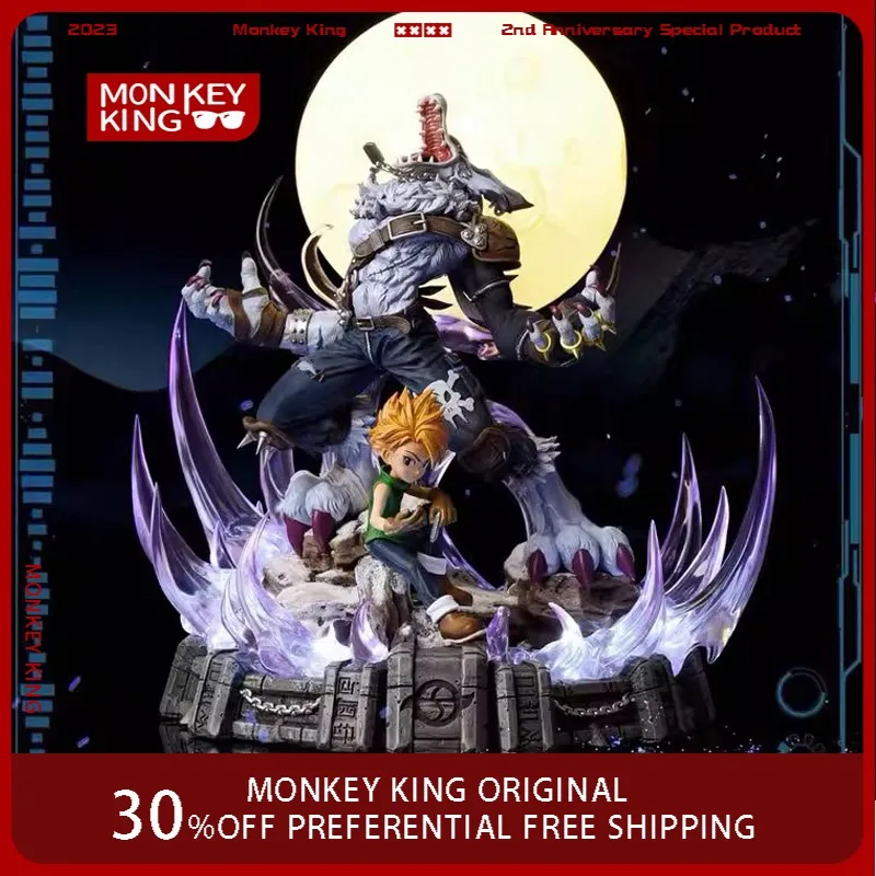 

Оригинальная фигурка покемона, пепел, кетчум, Garurumon, светящаяся модель, украшение для рабочего стола, праздничный подарок, детские игрушки