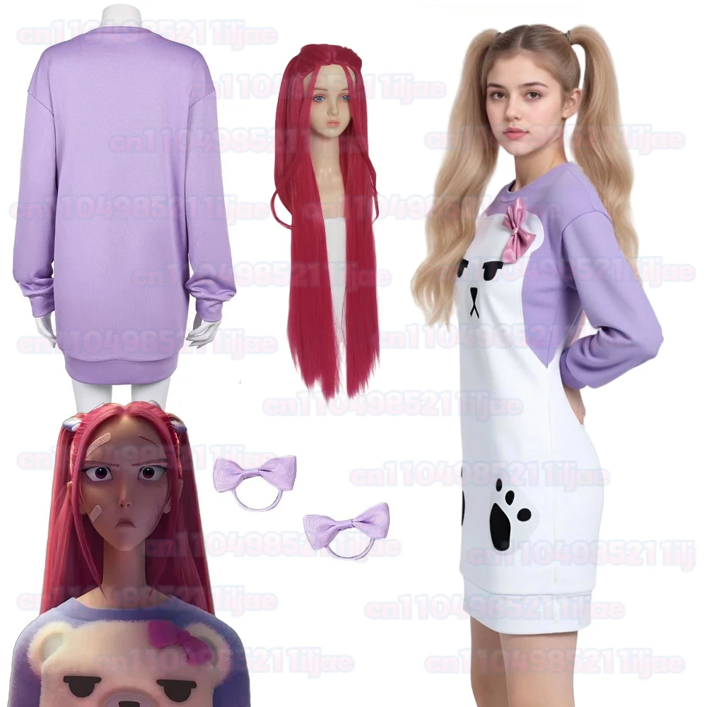 

RUMI ZOEY GIRLS Demon Hunter of KPop Mira Cosplay Pajamas 2025 Cartoon Costume Adult Women Halloween Carnival Party Clothes