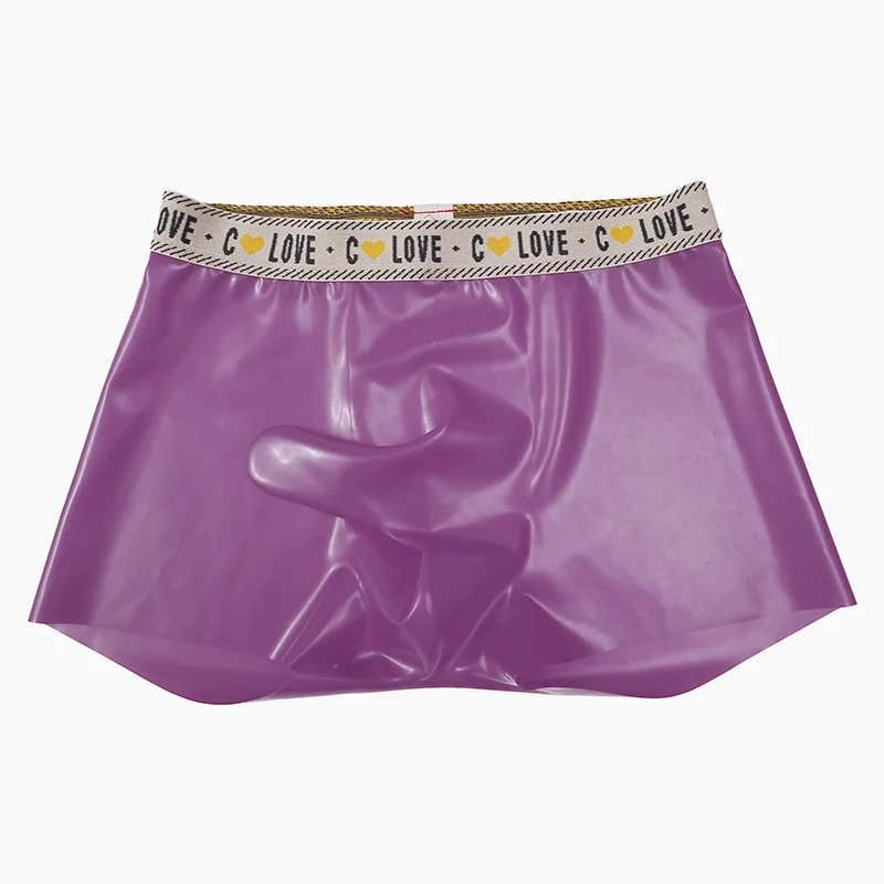 

Латексные трусы-боксеры для мужчин, сексуальное нижнее белье с выпуклым карманом, прозрачные резиновые шорты, эротическое белье для сисси, обтягивающие гей-трусы, мужские трусы.