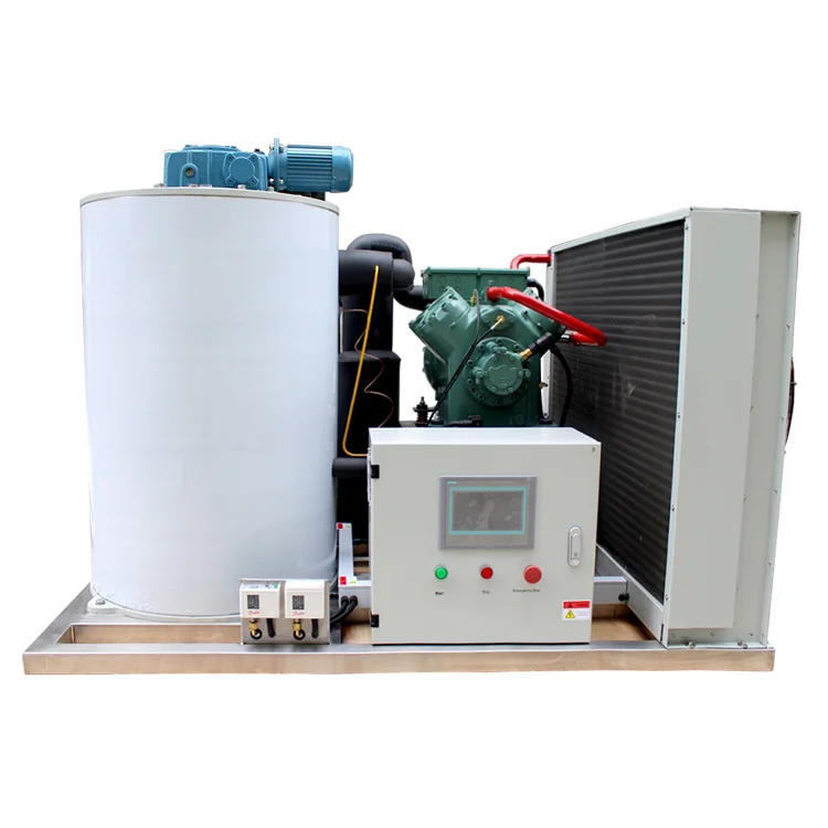 Full Automatic Industrial Commercial Flake Ice Machine Flake Ice Machine Maker 3 Ton 3000kg