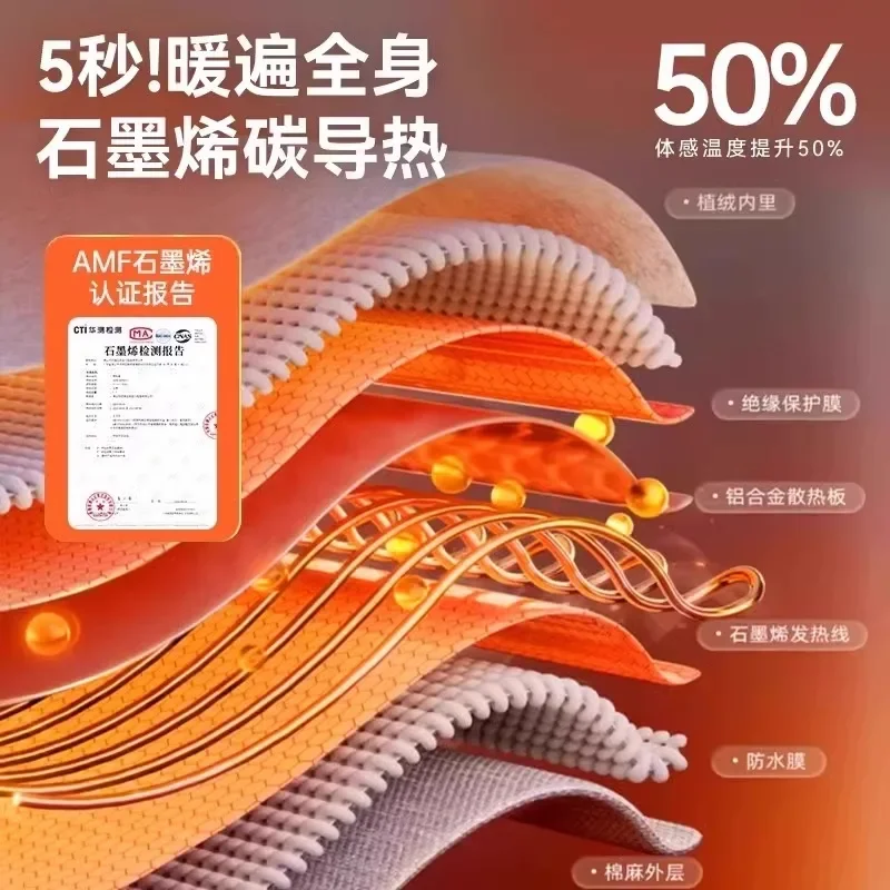 220 فولت الكهربائية جهاز تدفئة القدمين تحت مكتب لوحة التدفئة لمكتب الشتاء أقدام دافئة CEC #4