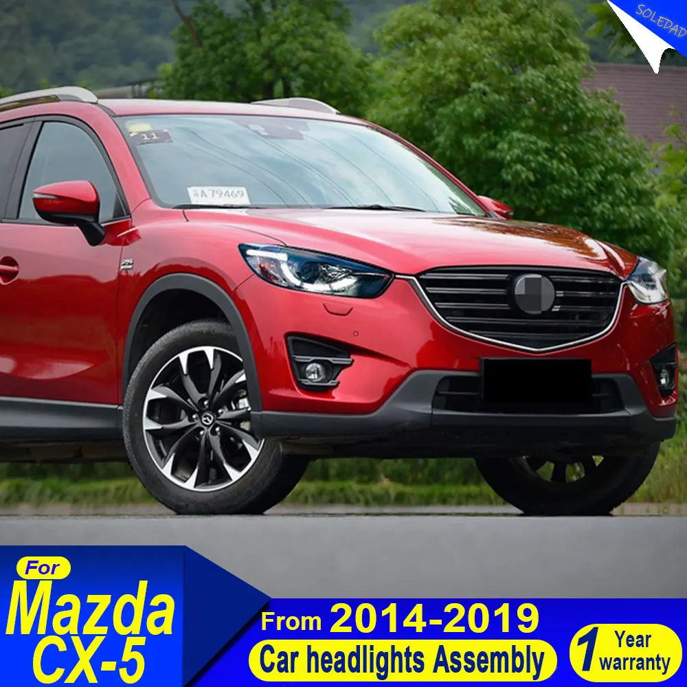 Car headlights For Mazda CX-5 CX5 2013 2014 2015 2016 LED Auto Headlight Assembly Upgrade Bicofal Lens Dynamic Lamp Tool