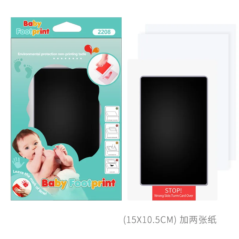 Baby Handprint Footprint Printing Platform Newborn Centenary Souvenir Not Dirty Hand Wash Free Graffiti Safe and Non Toxic