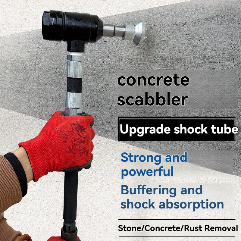 Concrete chiseling machine, pneumatic hand-held chiseling machine, wall, bridge, stone relief, hemp alloy chiseling hammer