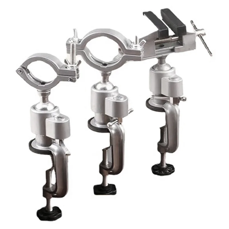 Swivel Stand Bench Vise Clamp Electric Drill Stand Holder Bracket Multifunctional Rotating Table Vise