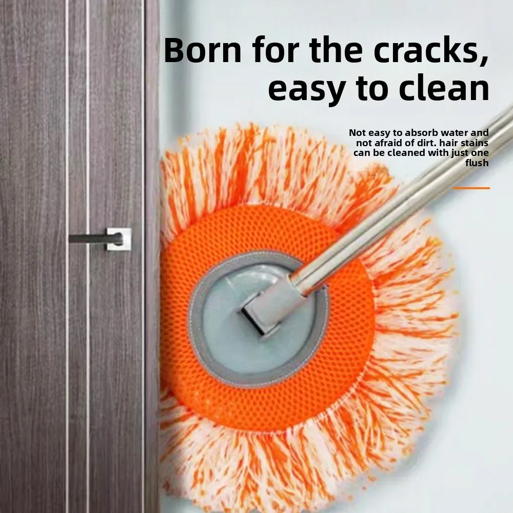 Durable Flexible Rotating Sunflower Mop Dust Removal Reusable Wall Mop High-rise Cleaning Wet And Dry Floor Mop for Wall Ceiling