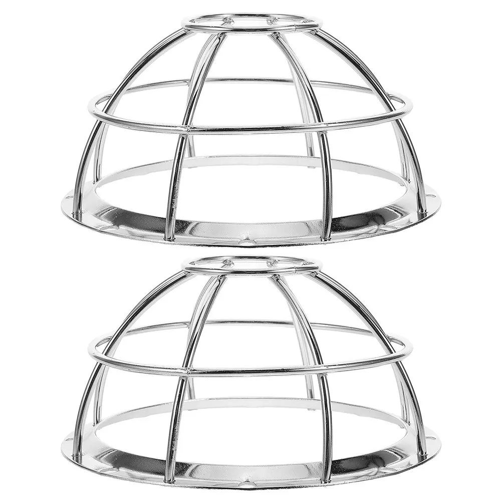 2pcs Round Smoke Cover Heavy Duty Transparent Fire For Home Commercial Use Pendent Sprinkler Head Cage