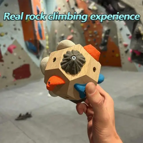Imagen 2 del producto Bloque de Escalada Portátil Hecho a Mano, Bloque de Entrenamiento Multifuncional, Bola de Escalada 3D, Entrenamiento de Fuerza de Dedos
