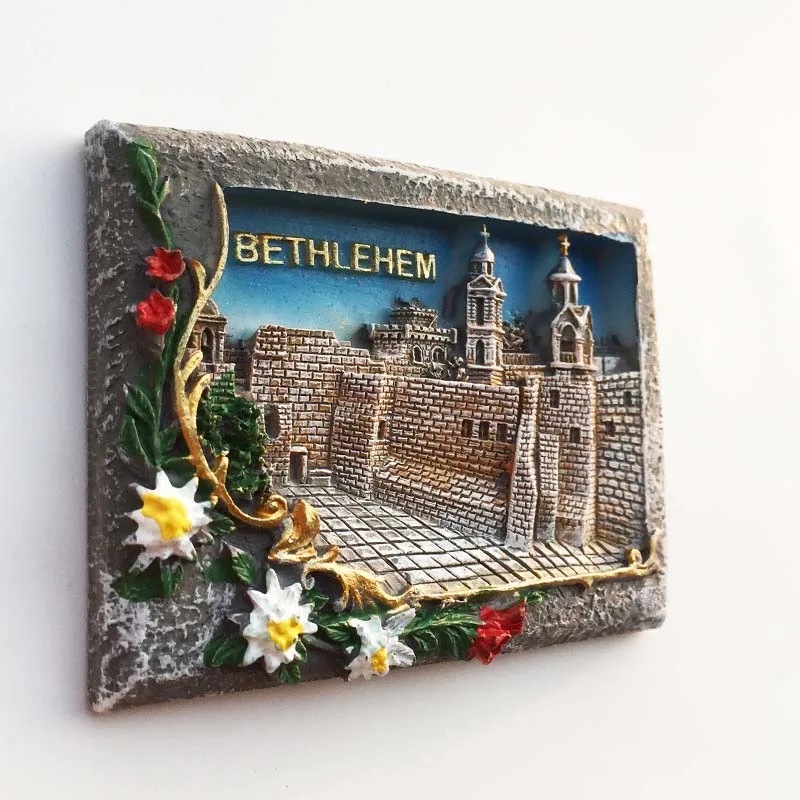 Palestine Fridge Magnets Bethlehem Travelling Souvenirs Manger Square Fridge Stickers Wedding Gifts Message Board Stickers