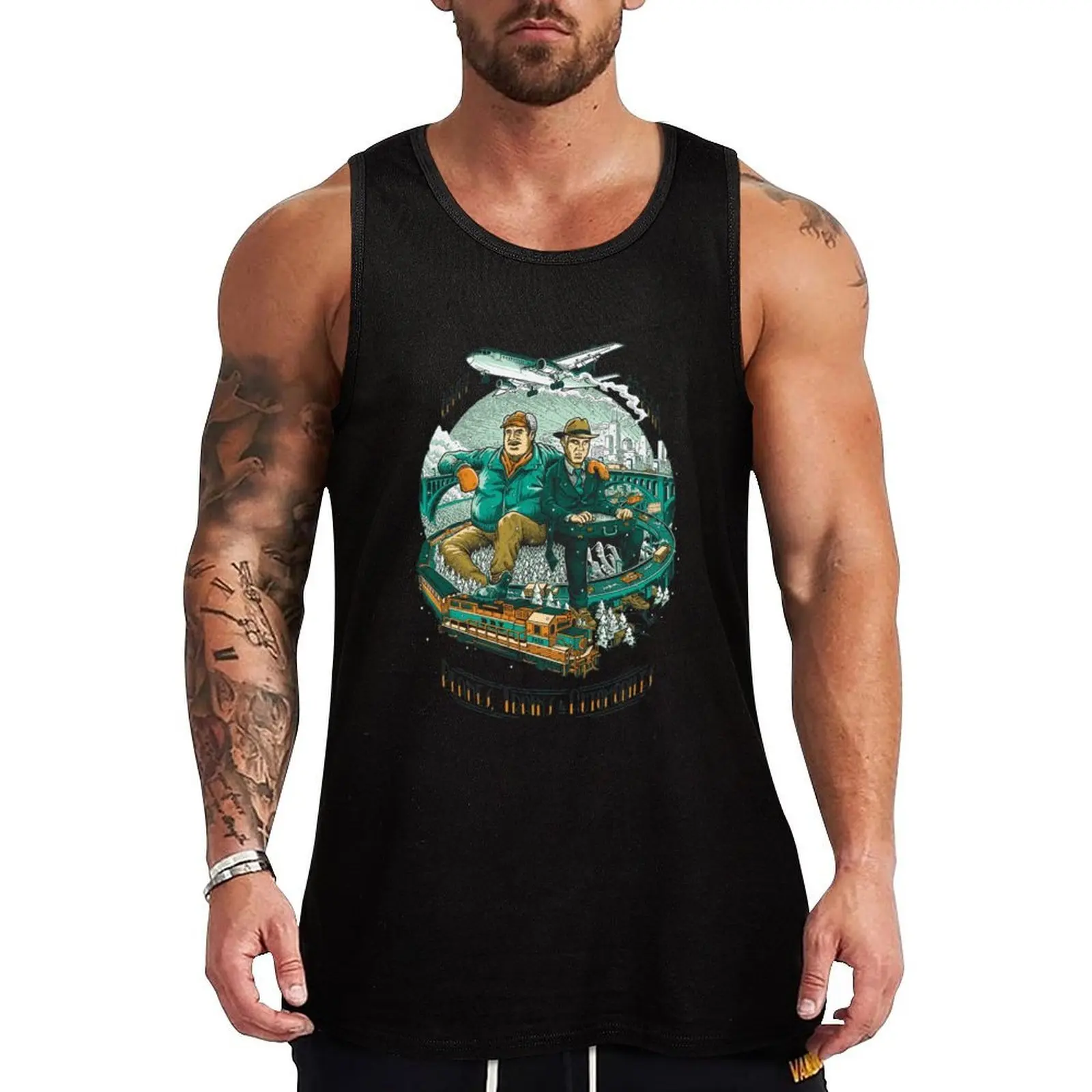 planes trains and automobiles Tank Top Soft Casual Tank Top Loose Sleeveless Everyday Shirt