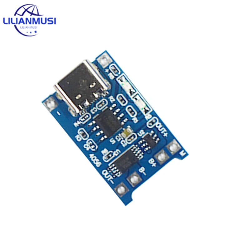 5PCS 5V 1A Micro USB 18650 type-c Lithium Battery Charging Board Charger Module+Protection Dual Functions TP4056 18650