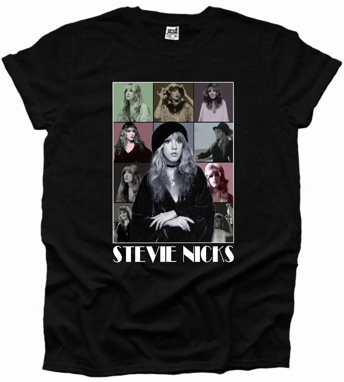 

Stevie Nicks Rock Hippy 70s 80s Love Music Men's Printed Woman Tshirt UK Seller