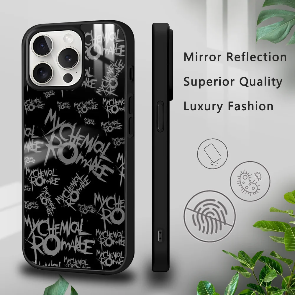 M-My C-Chemical Romance Phone Case For iPhone 16 15 14 13 12 11 Pro Xs Max Mini Plus Celulares Hard Funda