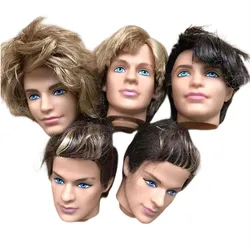 Male Doll Ken Heads Original Doll Toy Figures Good Makeup Face Prince Men Doll Heads DIY Dressing Accessories Girl Gift Toys