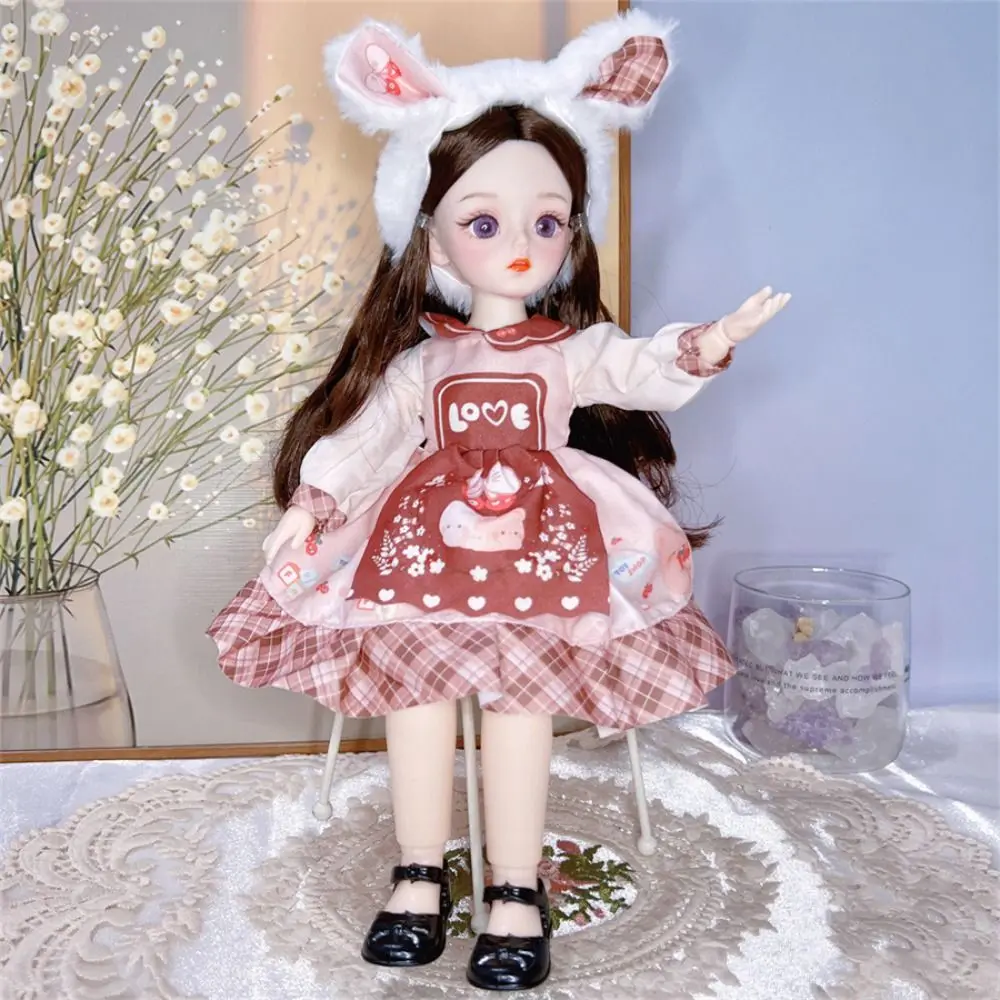 with Clothes BJD Dolls 3D Eyes Dress Up Simulated Eye Hinge Doll Simulated Eye Colorful Removable Joints Doll Kids Toy