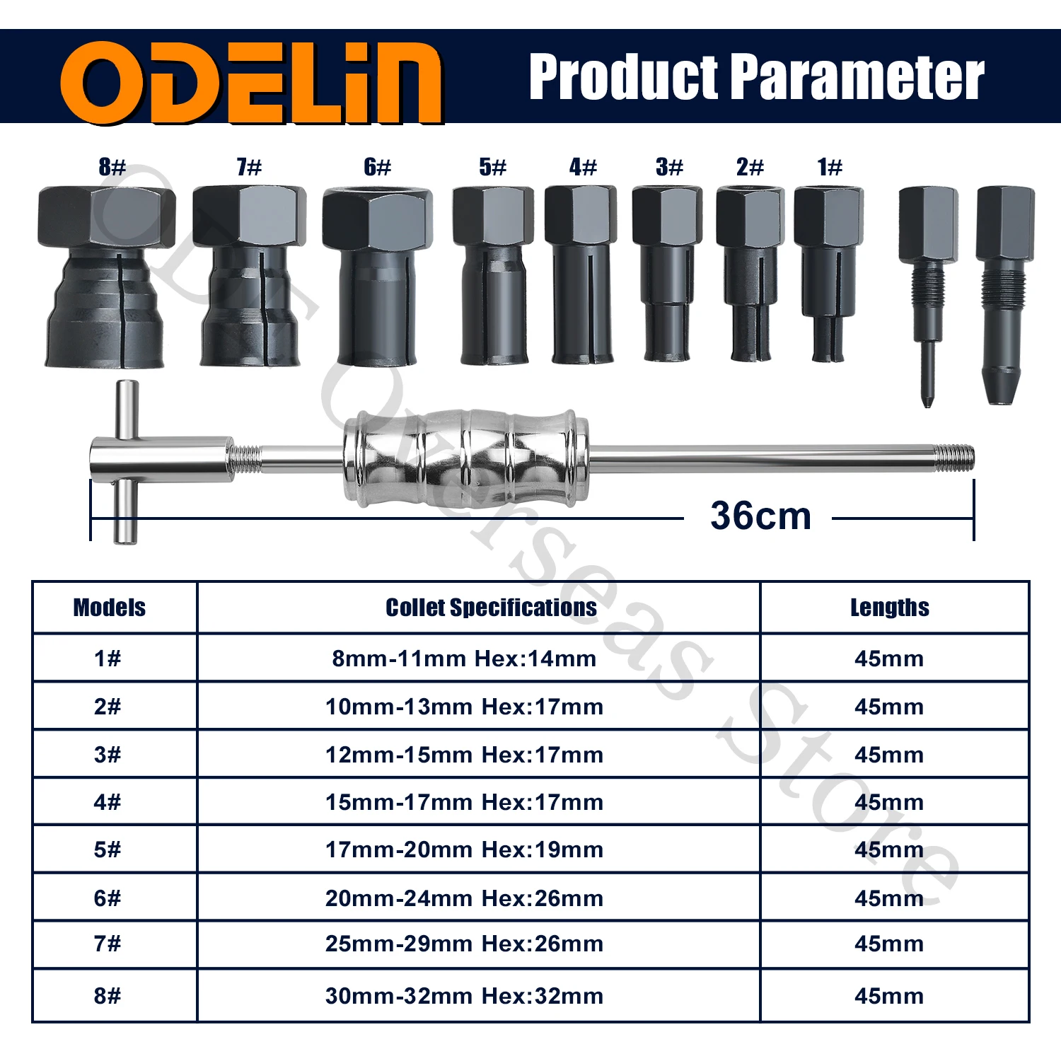 12Pc Internal Bearing Remover Slide Hammer Set  Blind Hole Inner Bearing Puller Set Bearing Extractor