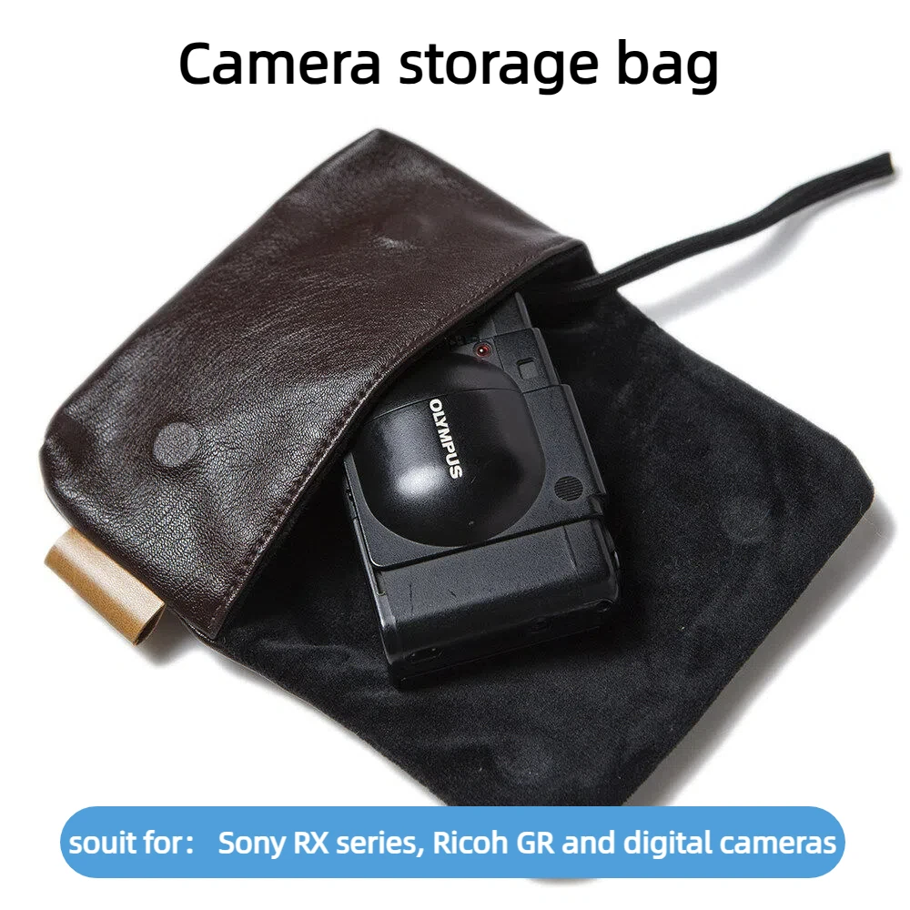 PU Leather Camera Case Bag For Ricoh GR IV II III IIIx GR4 GR3 Sony ZV1 RX100 Canon G7X III G9X SX740 SX730 SX720 SX620 SX610