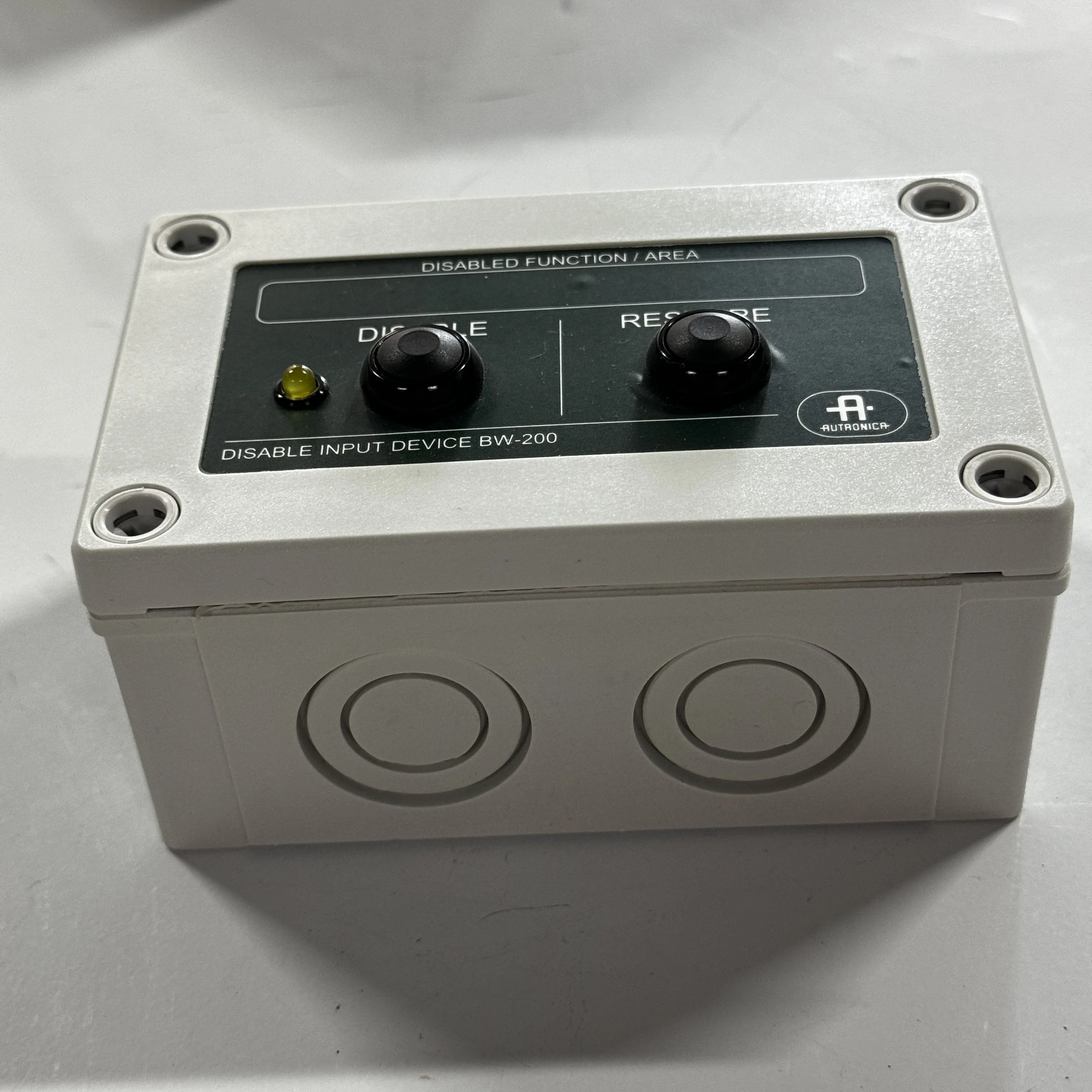 AUTRONICA BW-200 DISABLE INPUT UNIT WITH PUSH BUTTON 116-BW-200/GB