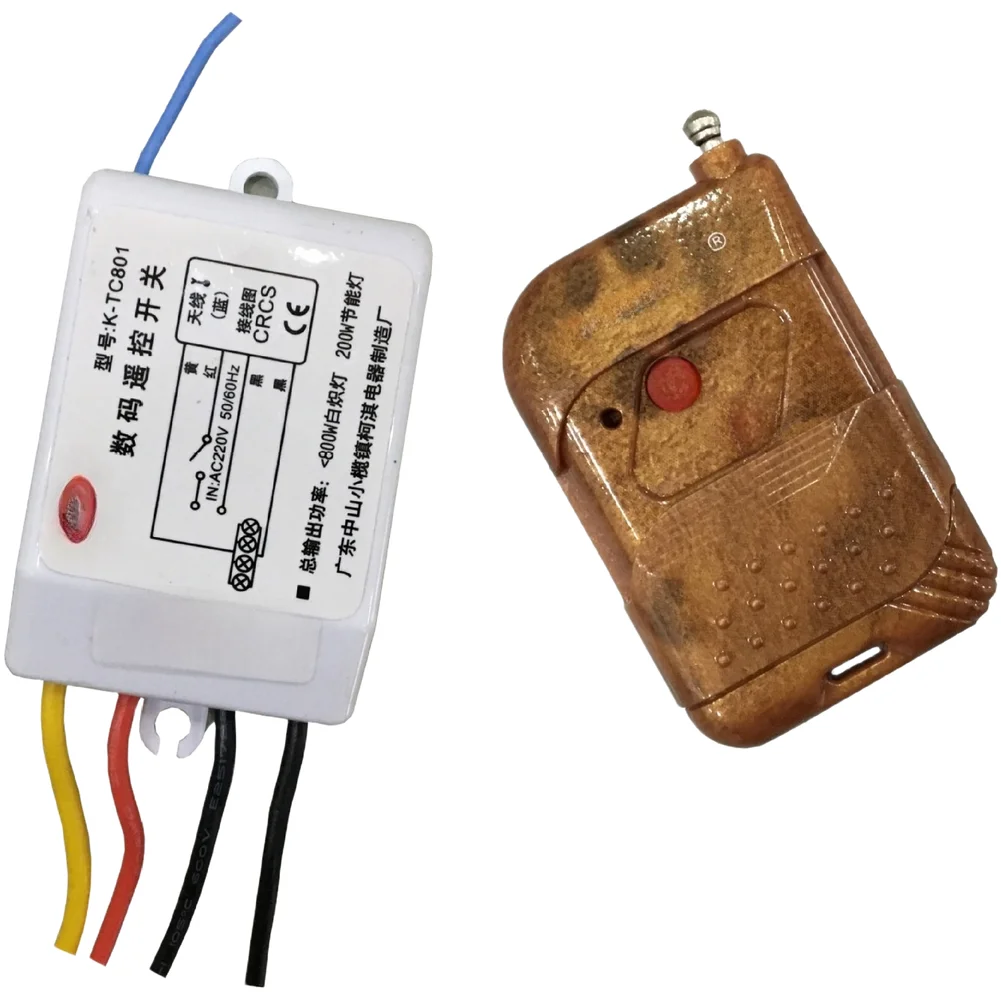 Wireless Remote Control Switch 220V For LED Ceiling Lights RF 360 Degree Wall Penetration Smart Module No Wiring Needed