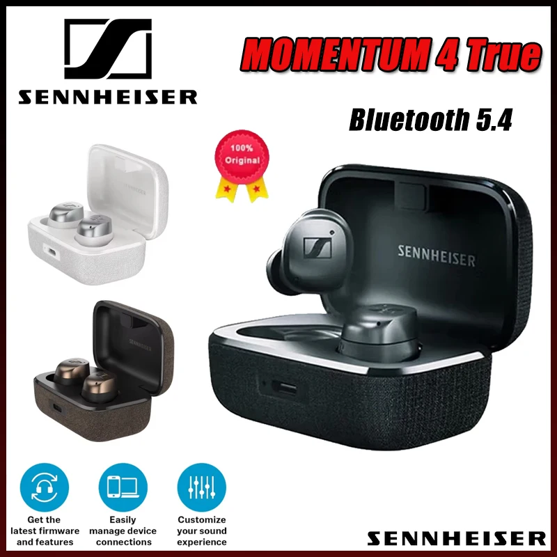 2026 Original Sennheiser MOMENTUM 4 True Wireless Smart Earbuds with Bluetooth 5.4 Sports Game Waterproof Headphones