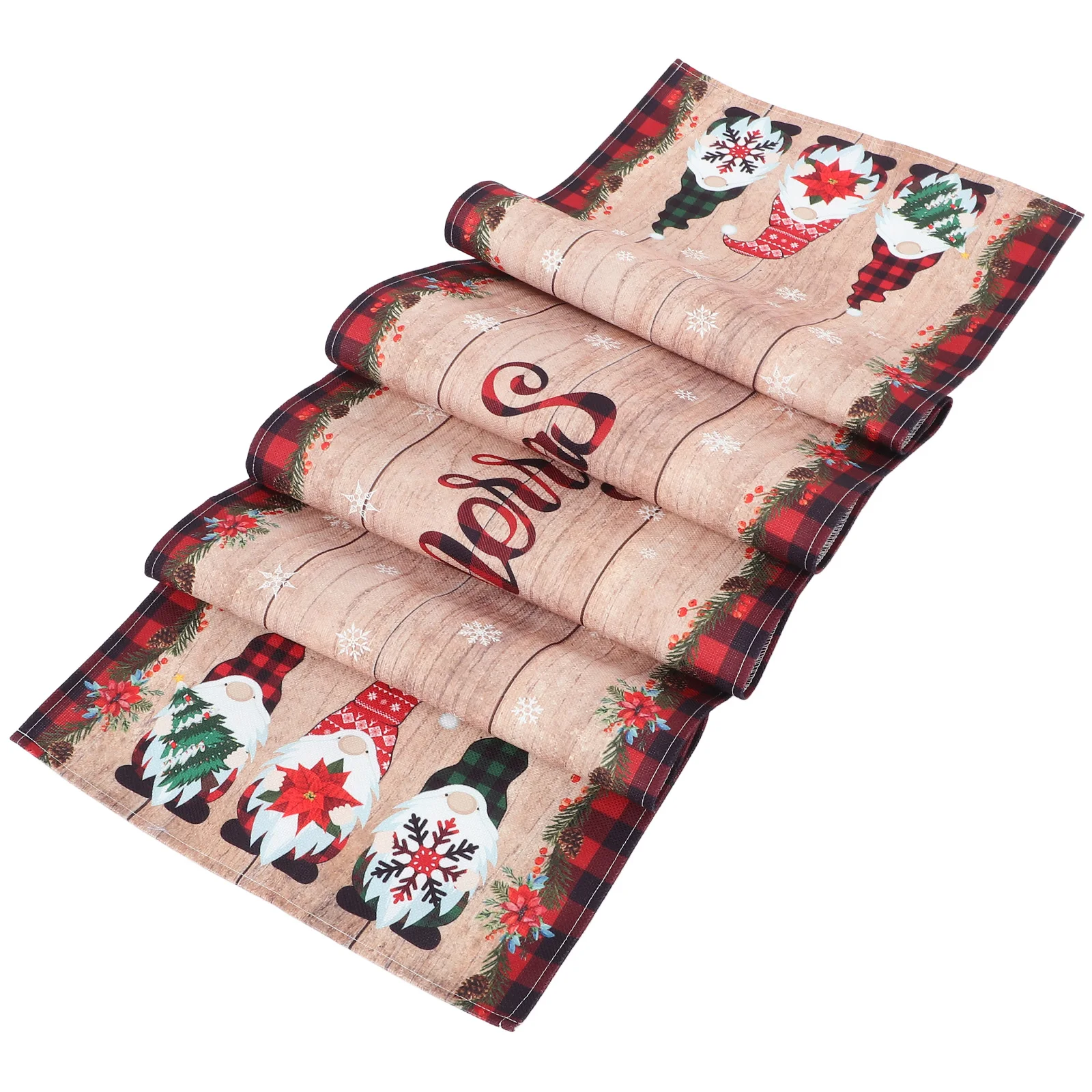 

Waterproof Christmas Runner Party Decoration Tablecloth Dining Table Decor Kitchen Cloth Table Flag Holiday Banquet