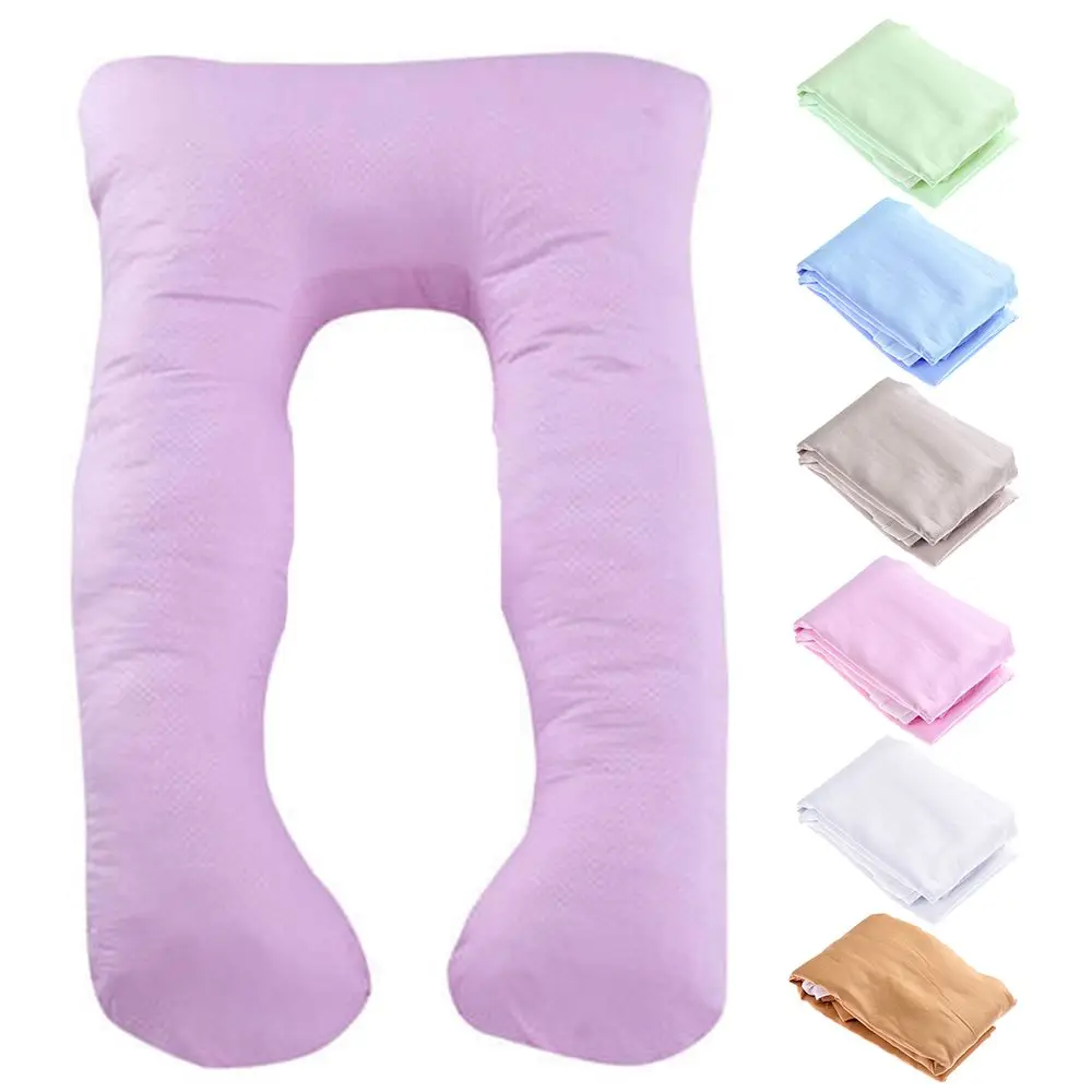 Cotton Maternity U-type Pillow Case Pillow Cover U-Shape Pillows Sleeping Support