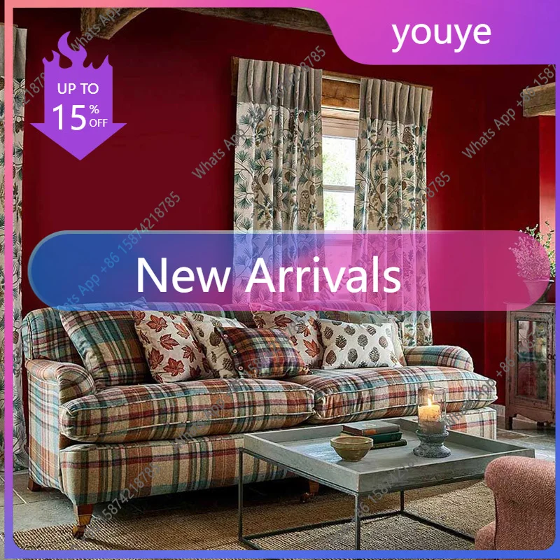 

68Sm Designer Living Room Sofas Three Seater Modern Nordic Lazy Chaise Couch Puffs Accent Soft Divani Per Soggiorno Furniture Ho