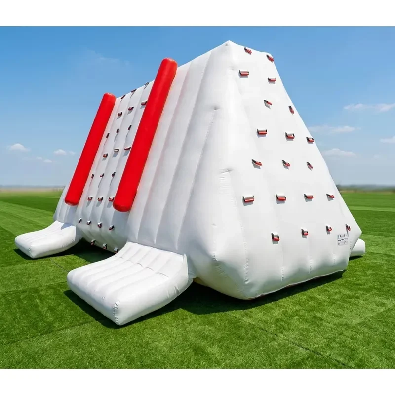 Commercial 0.9mm PVC Tarpaulin Floating Inflatable Water Climbing Iceberg Inflatable Water Park Module for Sea/Lake