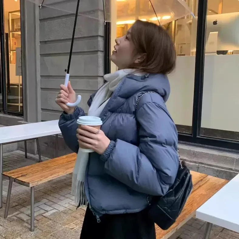 أوقية 2025 شتاء جديد Sle Dongdaemun بسيط متعدد الاستخدامات دافئ بقلنسوة 90 Du down Jaet ملابس خارجية نسائية Faion كورية... #2