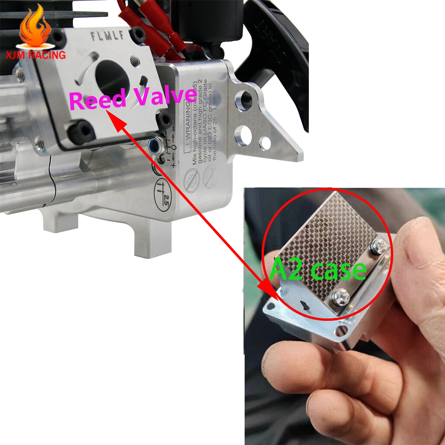 Rc Auto CNC 29CC 9.5HP of 32cc 11HP Reed Case 4 Bolt PRO Motor voor 1/5 HPI ROFUN ROVAN KM BAJA 5B 5T 5SC Losi 5ive T FG RedCat