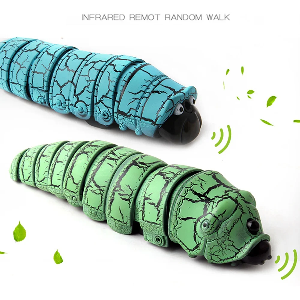 Infrared Remote Control Caterpillar Toy Funny Rc Animal Toy Novelty Gaggle Toy Tricky Toys Reptile Insect Electric A