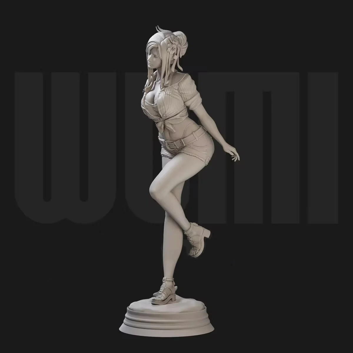 Figuras de resina a escala 1/24, encantador tifa, tres versiones, Nsfw, Kit de modelo de ensamblaje, juguete de estatua 3D sin montar y sin pintar