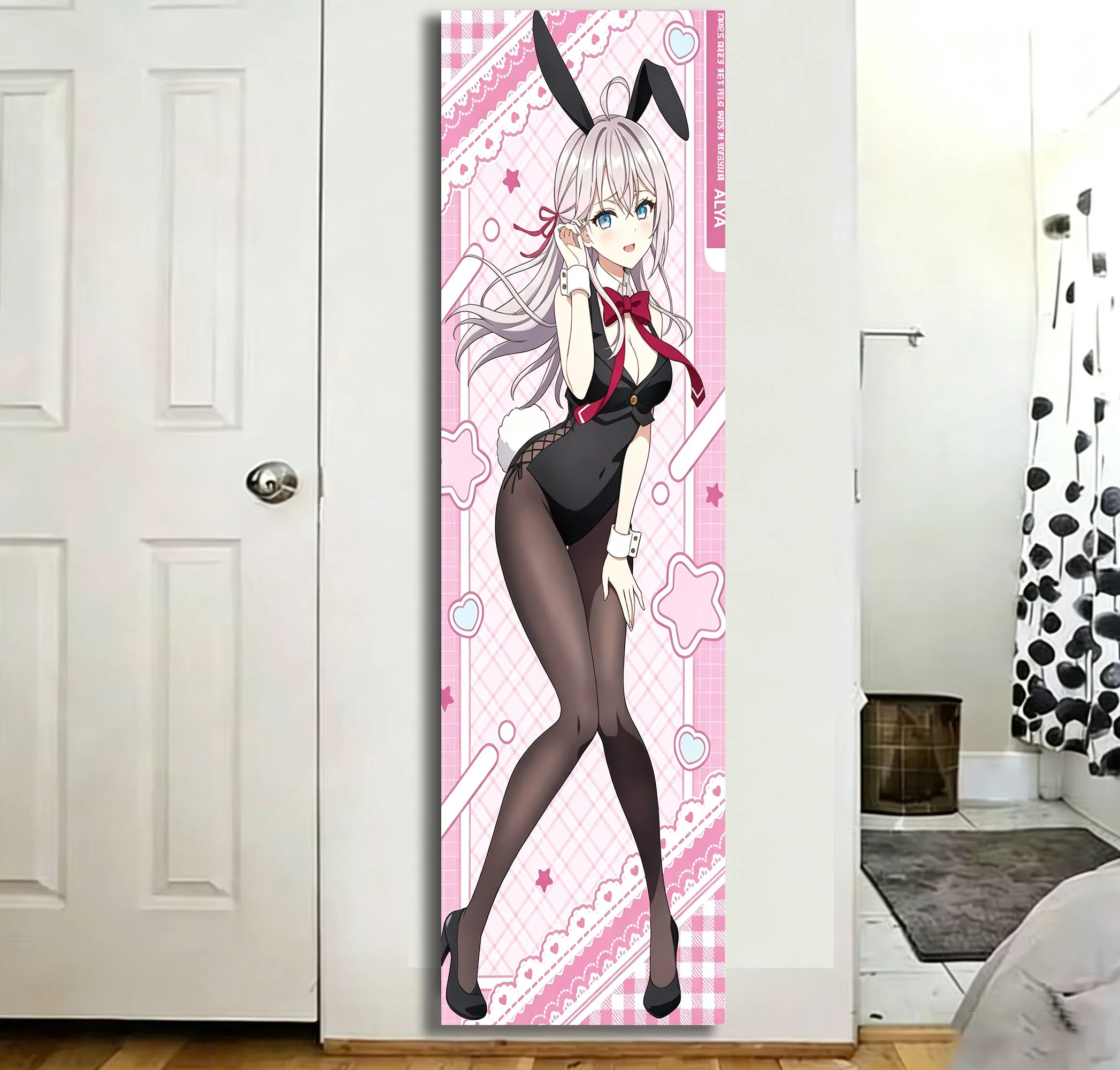 Yuki Tapestry Death Game Simulator Pink Anime Girl Long Tapestry Party Bedroom House Living Room Decor Room Necessaires Stuff