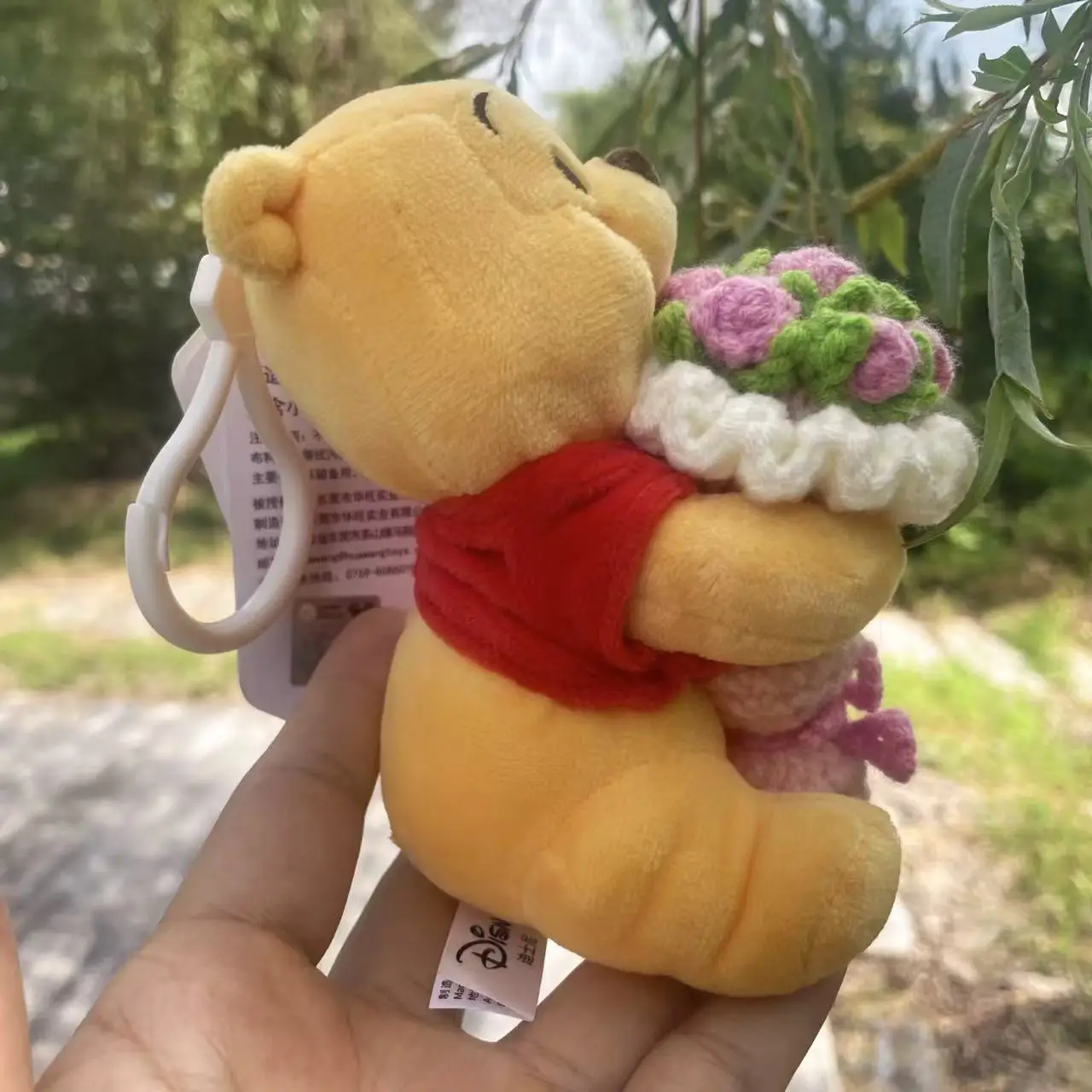 ليلو وستيتش ويني ذا بوه ألعاب الدمى القطيفة قلادة صغيرة لطيف أفخم حقيبة سلسلة مفاتيح معلقة هدايا عيد الميلاد للأطفال