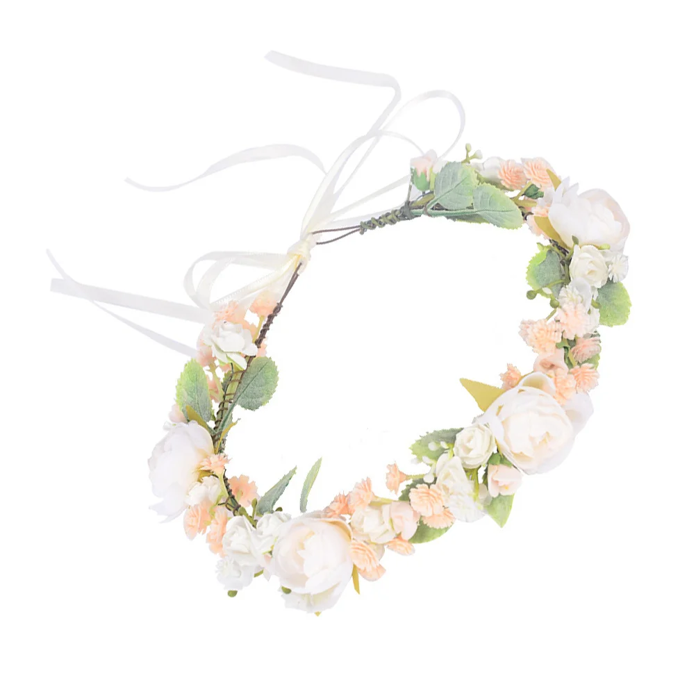 

Artificial Garland Flower Headdress for Party Hair Band Headband Korean Child